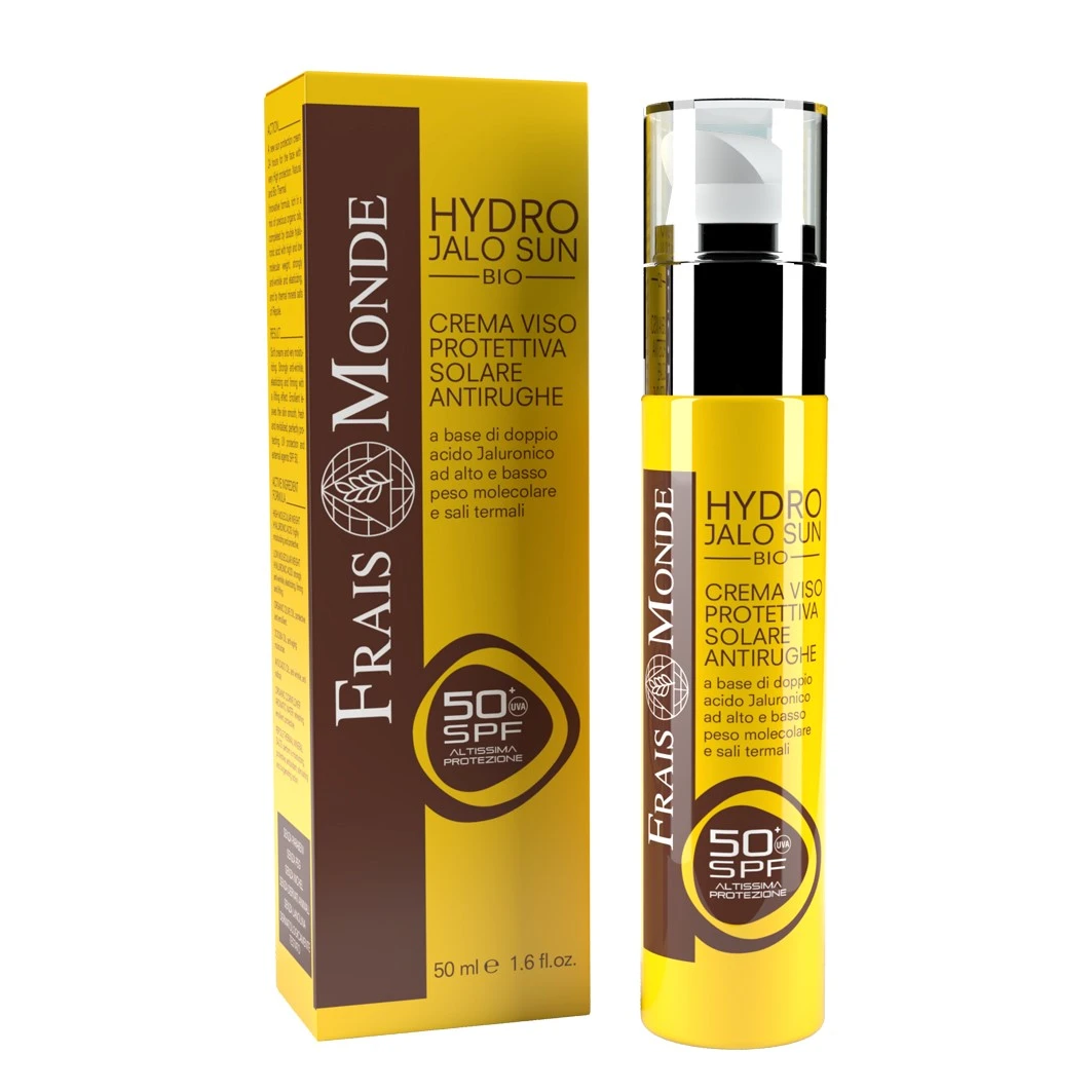 Frais Monde HYDRO JALO SUN BIO CREMA VISO PROTETTIVA SOLARE ANTIRUGHE SPF50+ 50 ML