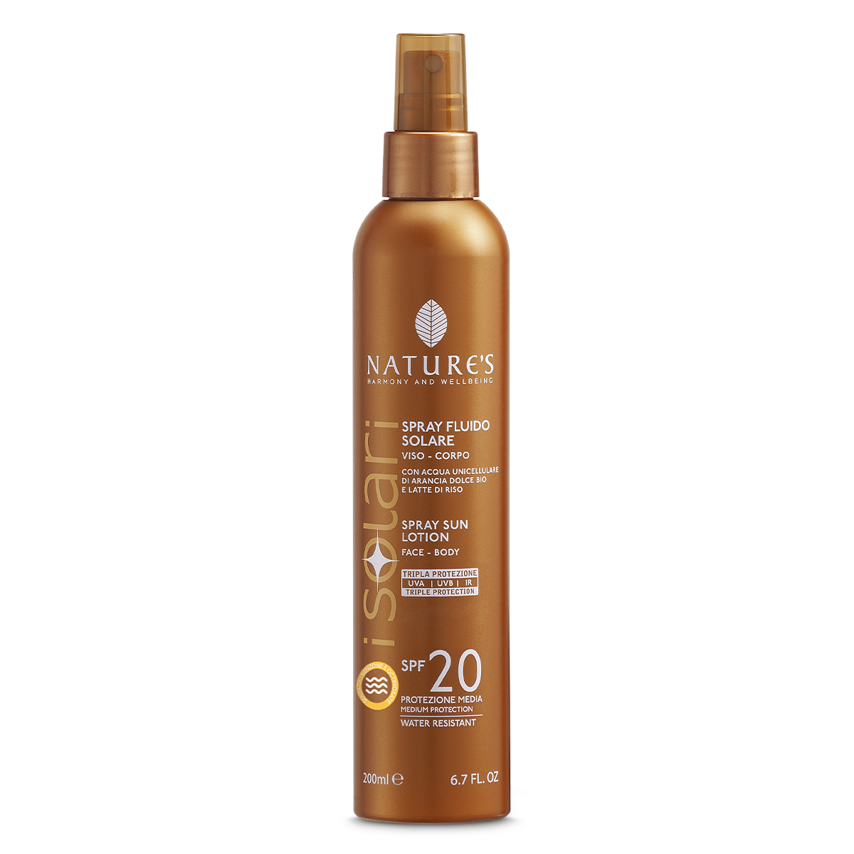 Nature's Spray Fluido Solare SPF 20
