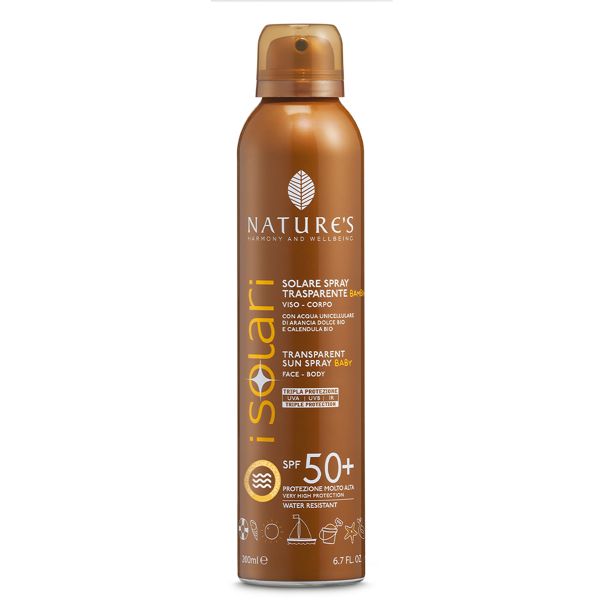 Nature's Solare Spray Trasparente Bambini SPF 50+