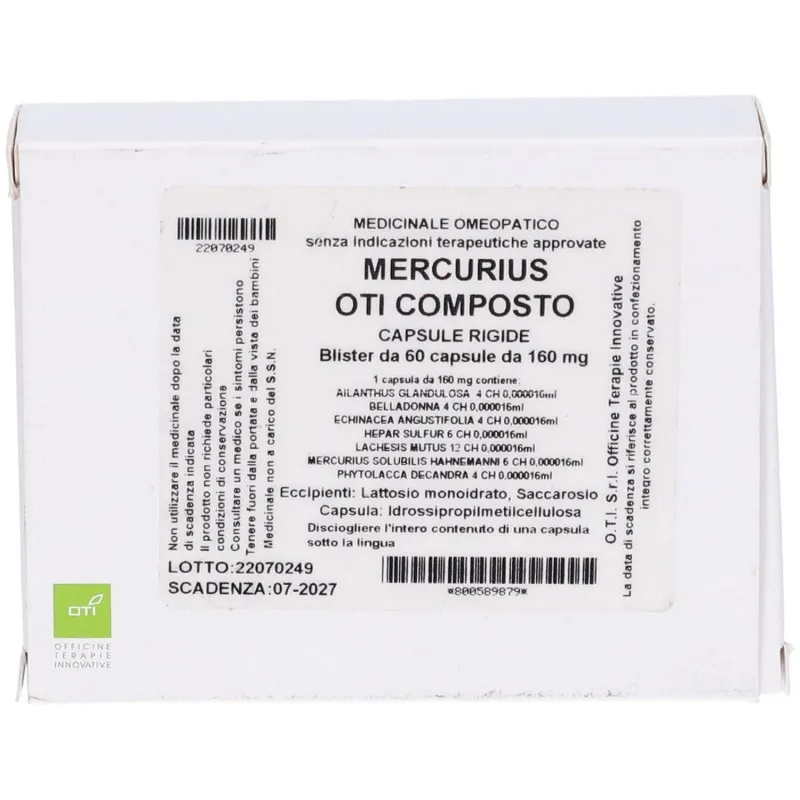 OTI Mercurius Composto 60 capsule rigide
