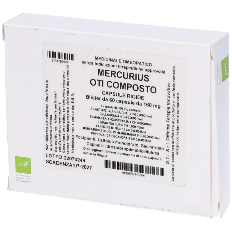 OTI Mercurius Composto 60 capsule rigide - immagine 3